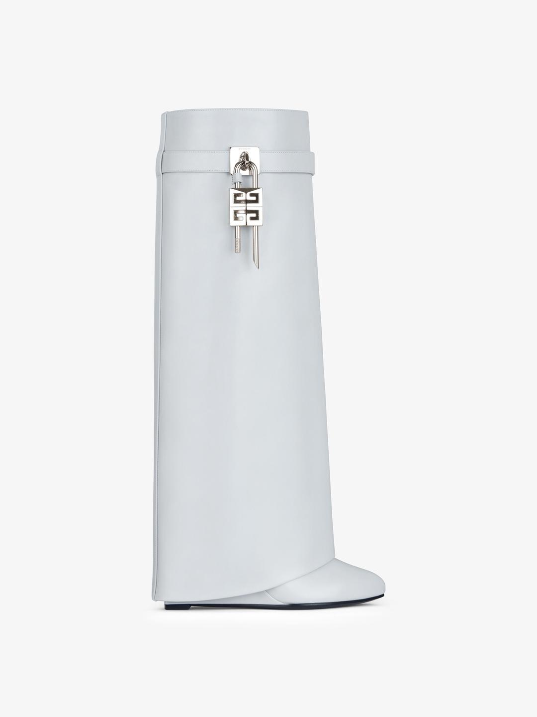 Shark Lock 복스 가죽 부츠