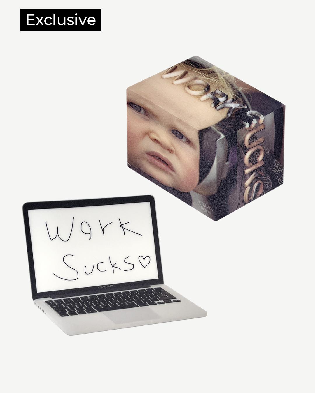 CRAPPY ROOM | WORK SUCKS mouse pad (2 type)