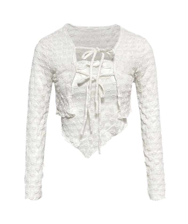 블라썸 스트렙 가디건 & 탑 세트