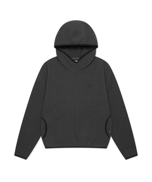 WM CIRCLE LOGO FLEECE HOODIE charcoal