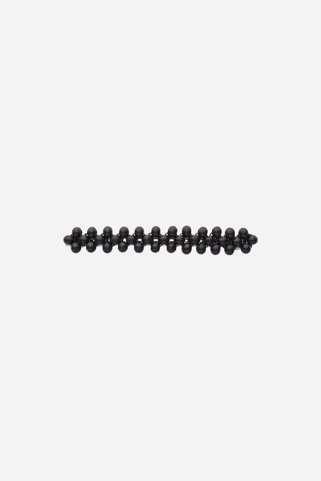SMALL WOOD BALL CLIP BLACK