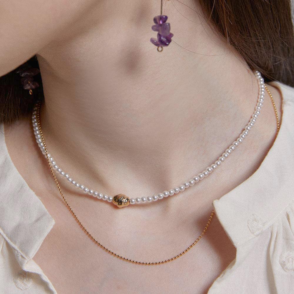 [레드벨벳 조이,츄,에이핑크 보미 착용]코이 펄 레이어드 목걸이