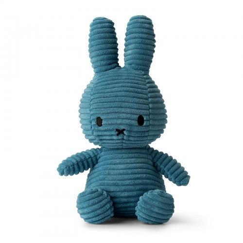 Miffy Sitting Corduroy Plush (various colours available) - Aviator Blue
