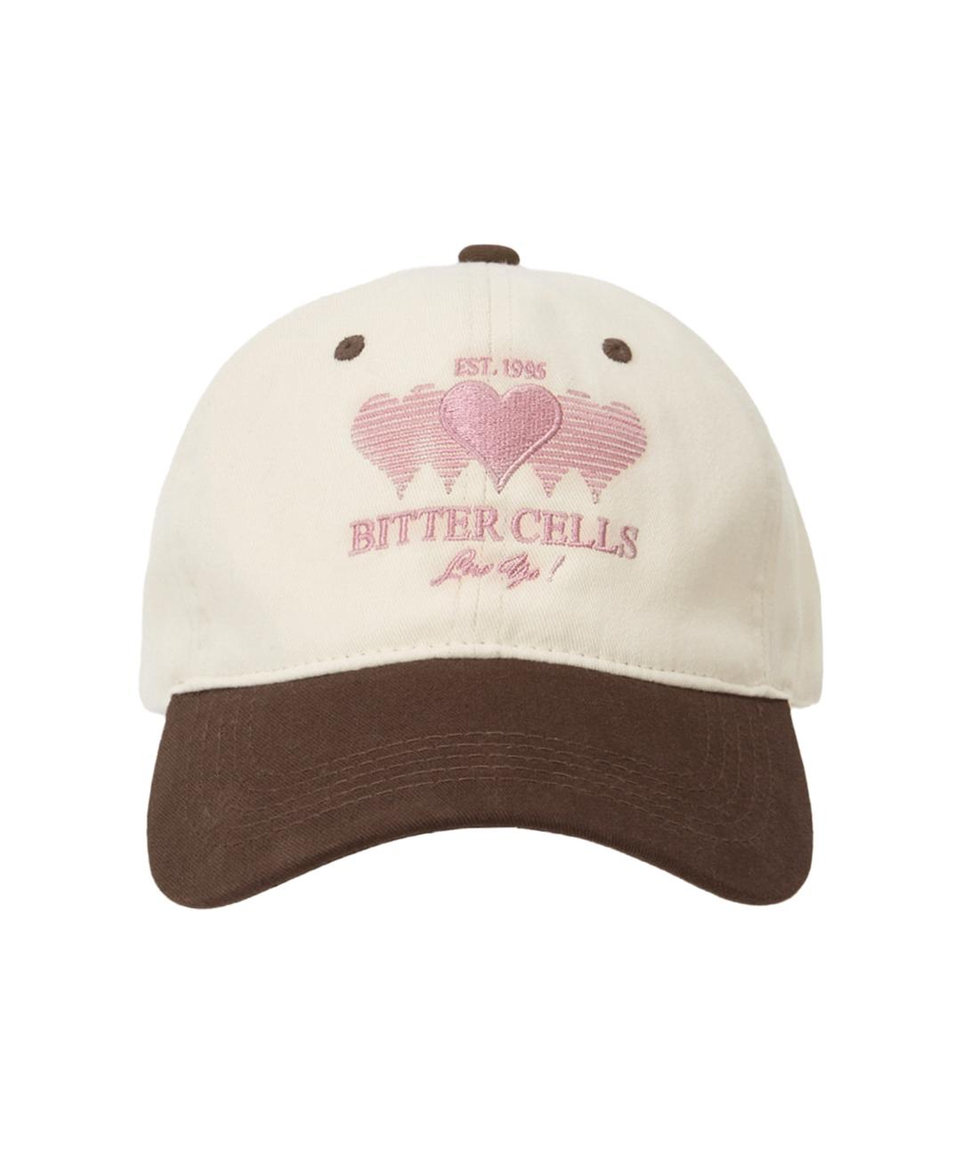 Kitsch Heart Cap-Brown