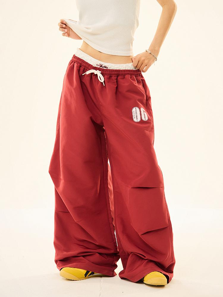 MAIKAO Lace Double-waist Casual Pants (2color)