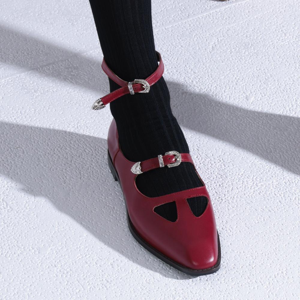 Vintage flats Red