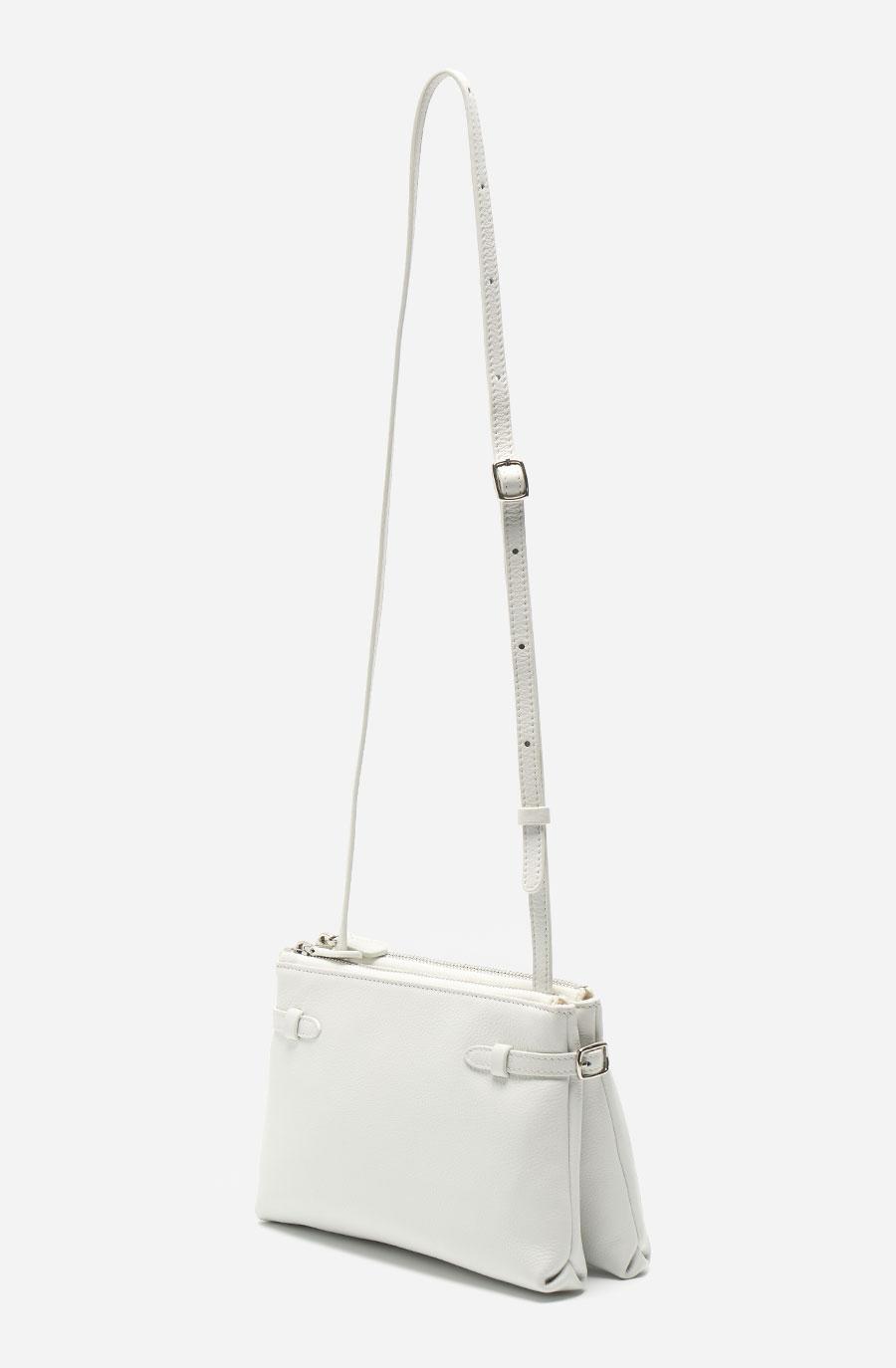 MINI DOUBLE BAG (gentle white)