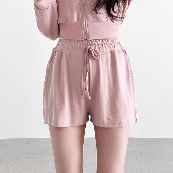 산책갈까 후드집업 + 반바지 세트 - 3color