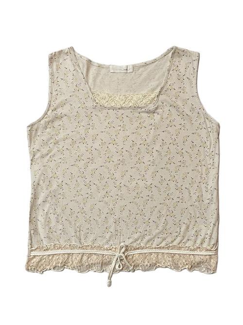 strap lace pattern top