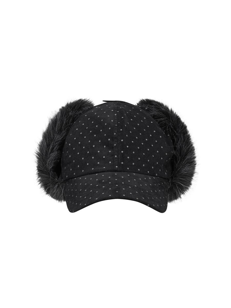 L21 DOT FUR TROOPER HAT(BLACK)