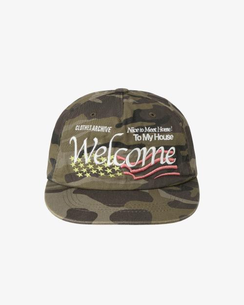 WELCOME WASHED CAP [CAMO]