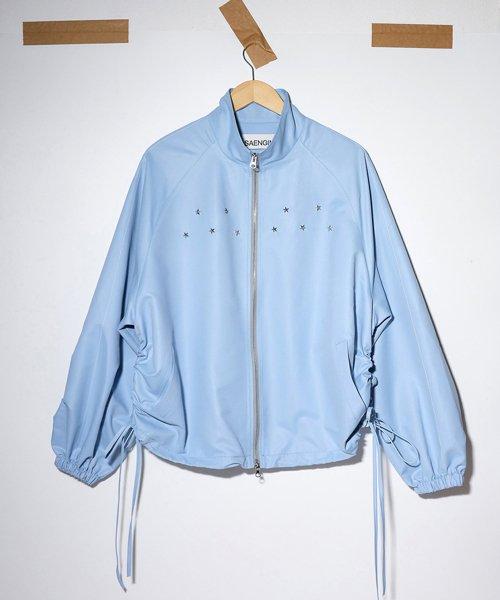 셔링 리벳 윈드브레이커 - 블루