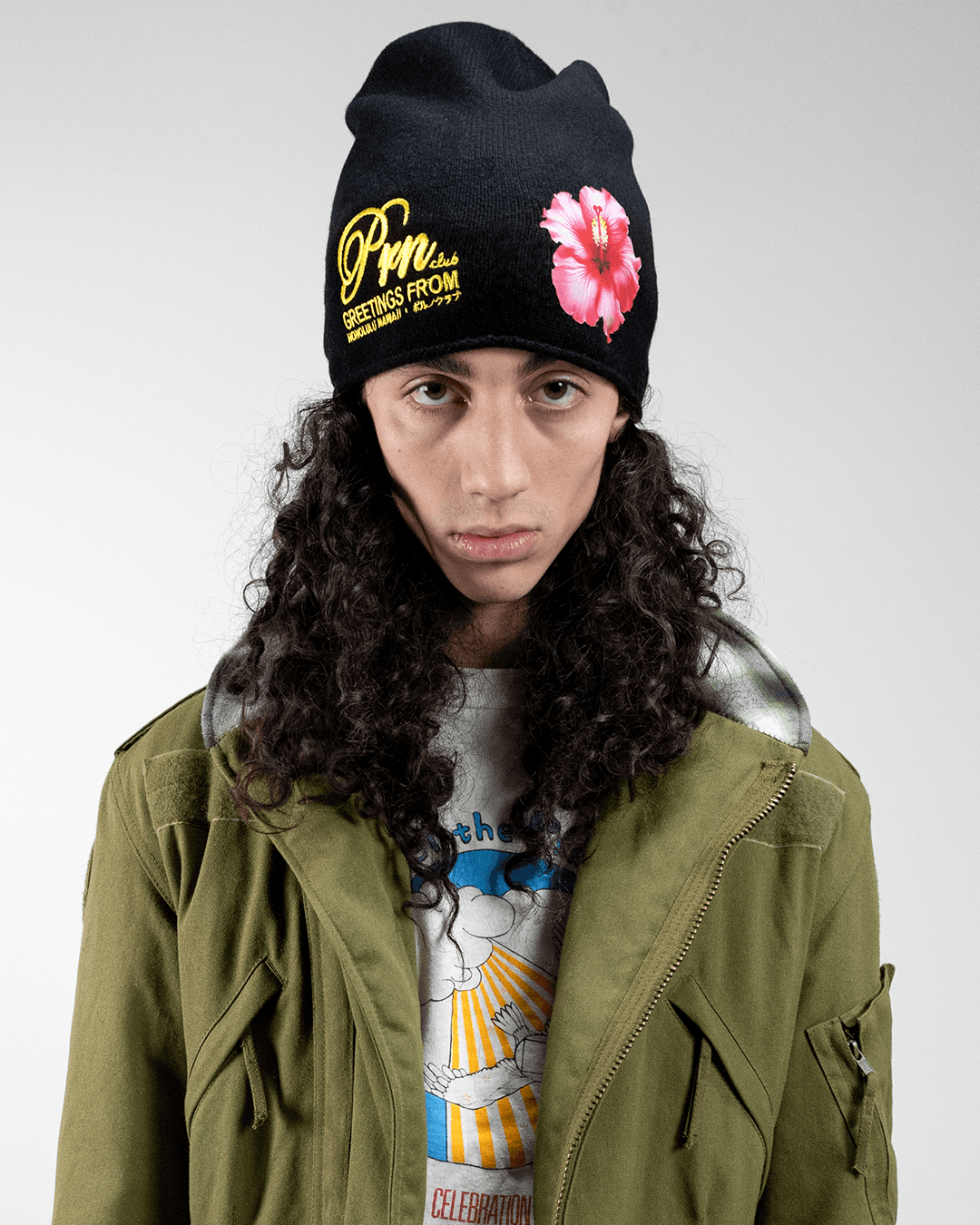 Prn Club "GREETINGS FROM" Cashmere Beanie