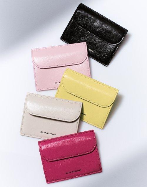 [9COLOR][에그] 로고 포켓 크랙 가죽 카드지갑