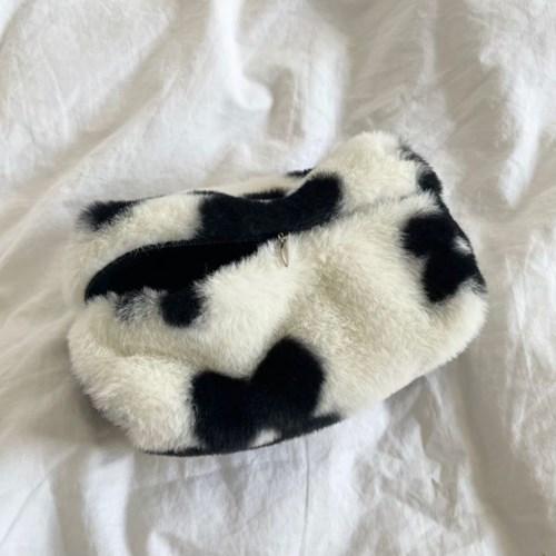 [오이아] 플라워 퍼 플럼프 파우치