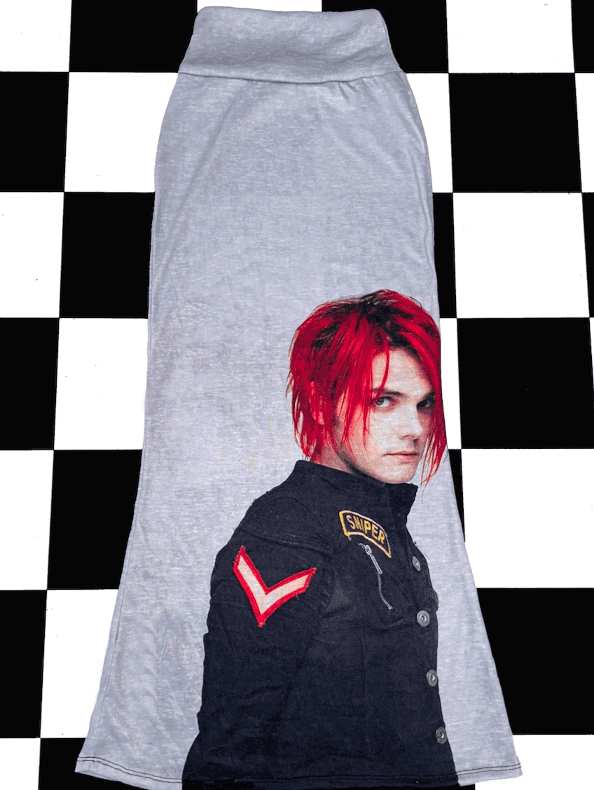 GERARD WAY SLUB SKIRT IN GREY