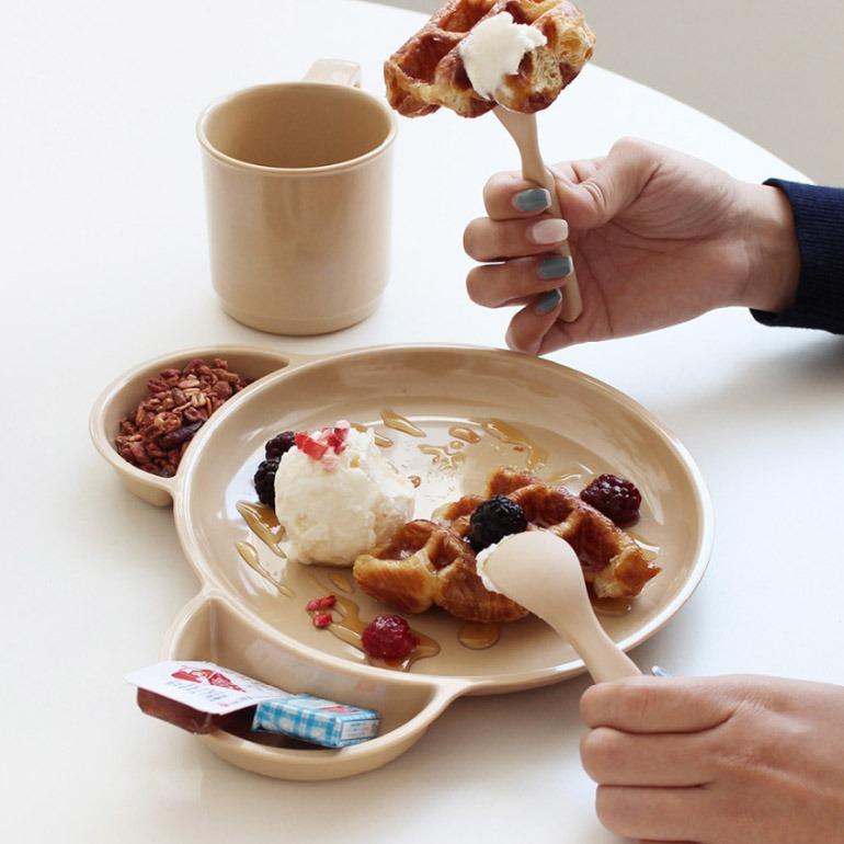 멜라민 곰돌이 접시 (4colors)