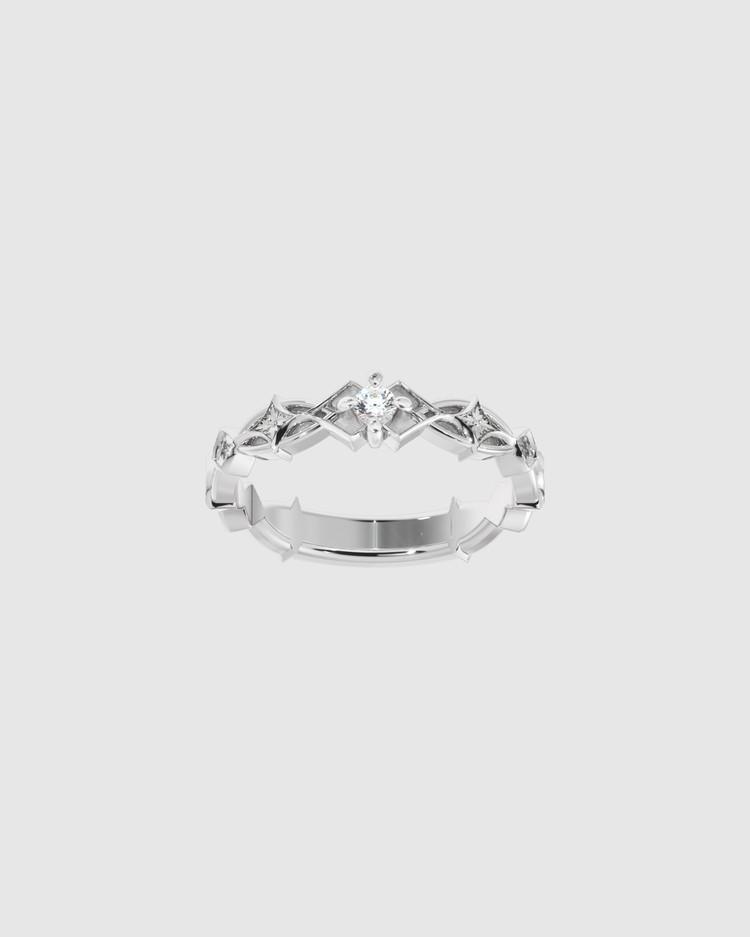 Flower dia couple ring_ 플라워 다이아 커플링(여성용)