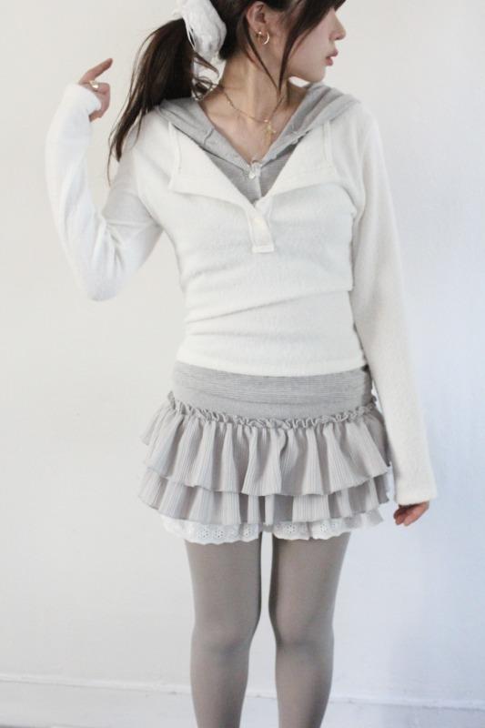 dual hoody tee (3color)