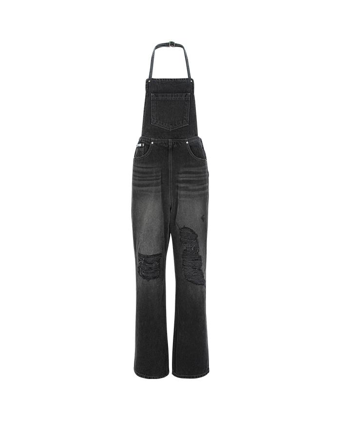 BLACK HALTERNECK OVERALLS (XS추가,입고 완료)