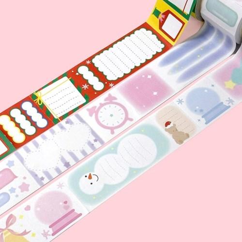 크리스마스 모조지롤 이지컷 마스킹테이프