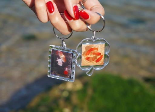 [수능,시험선물🍀] 금붕어 키링, 클로버, 물고기