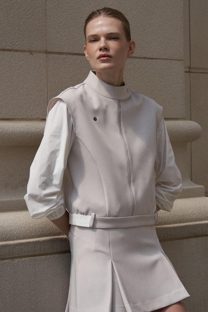 클래시 스트레칭 아우터_라이트그레이