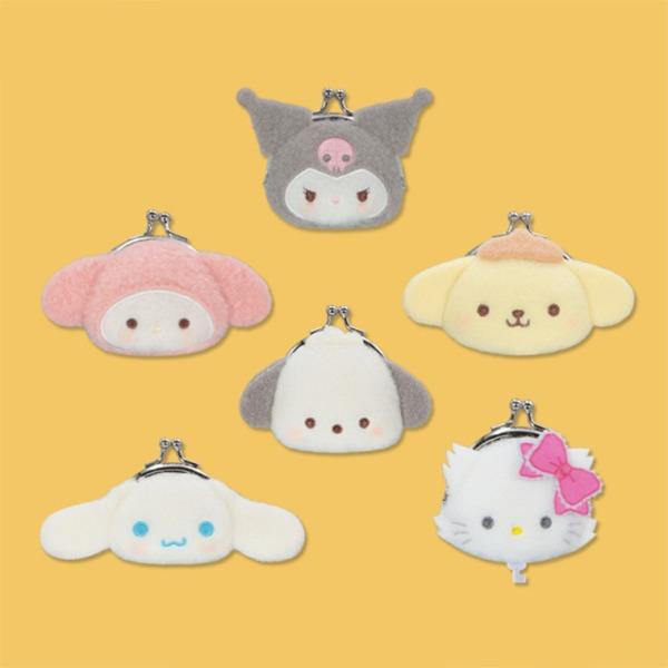 산리오 캐릭터즈 밀키보아 페이스 가마구치 파우치