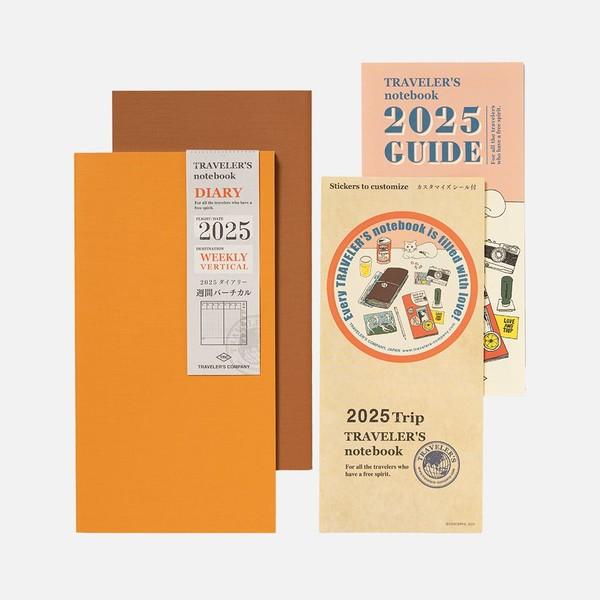 2025 트래블러스노트 - 주간 + 버티컬 다이어리 2권 세트 (레귤러 사이즈)