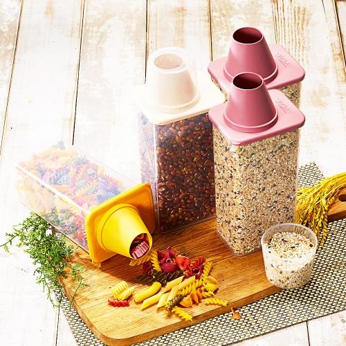 씨밀렉스 도어 미니 사각 잡곡통 1300ml 4SET