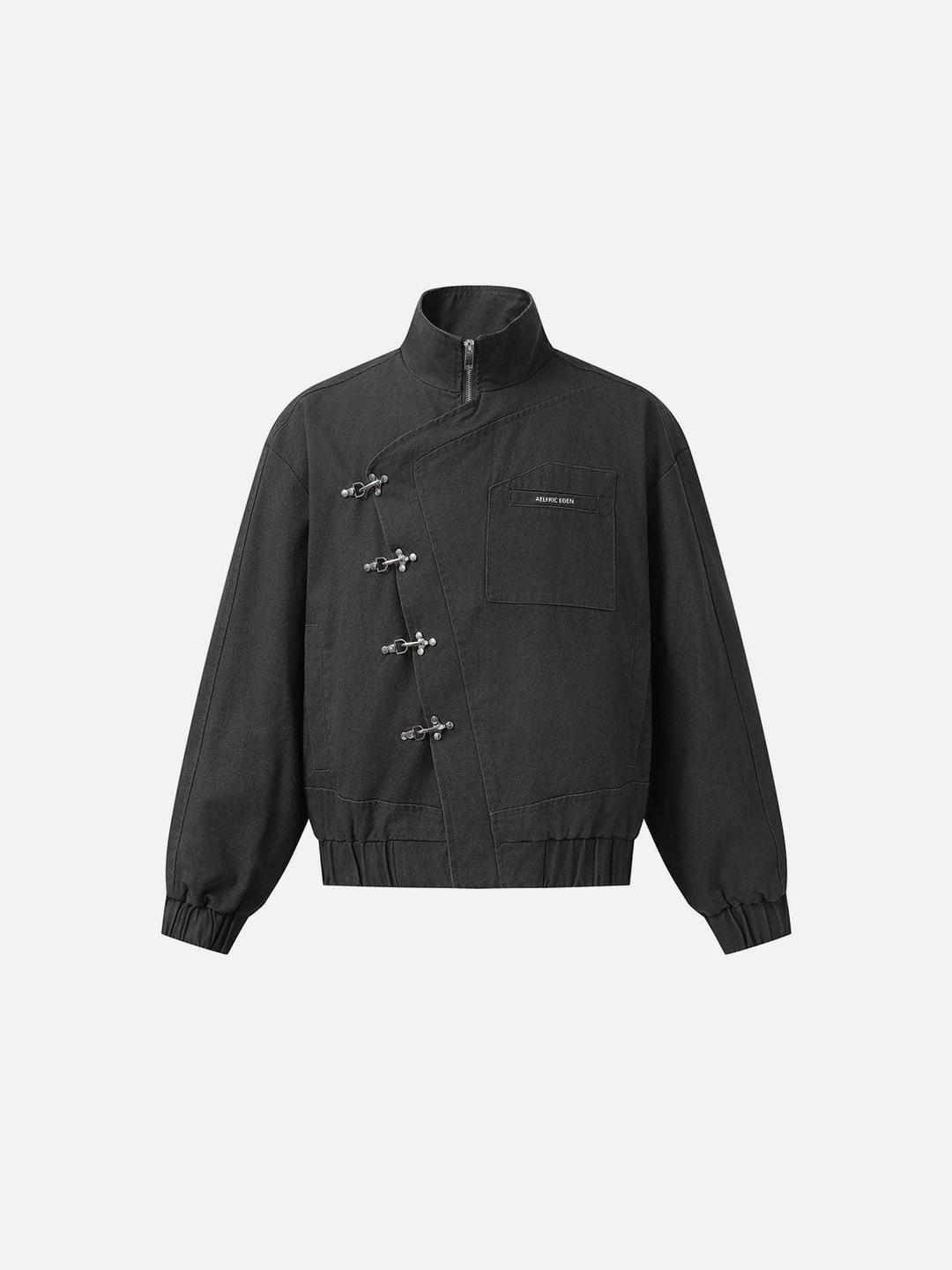 Aelfric Eden Boxy Fireman Clasp Jacket - Grey / M