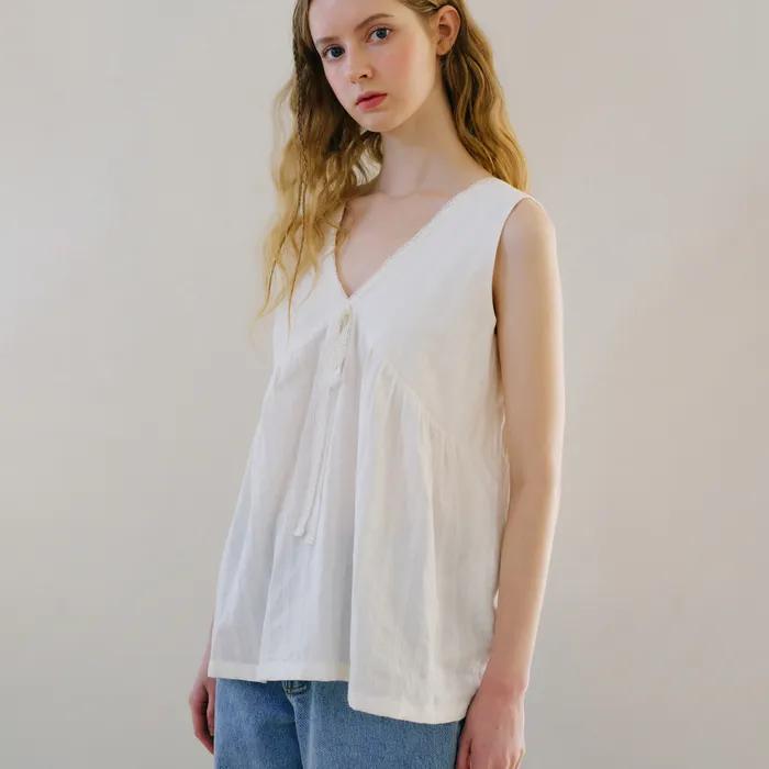 Garden Stripe Blouse 가든 스트라이프 블라우스_White
