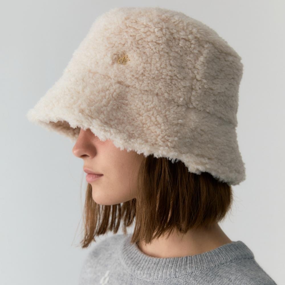 [특가~11.14]fleece bucket hat - light beige