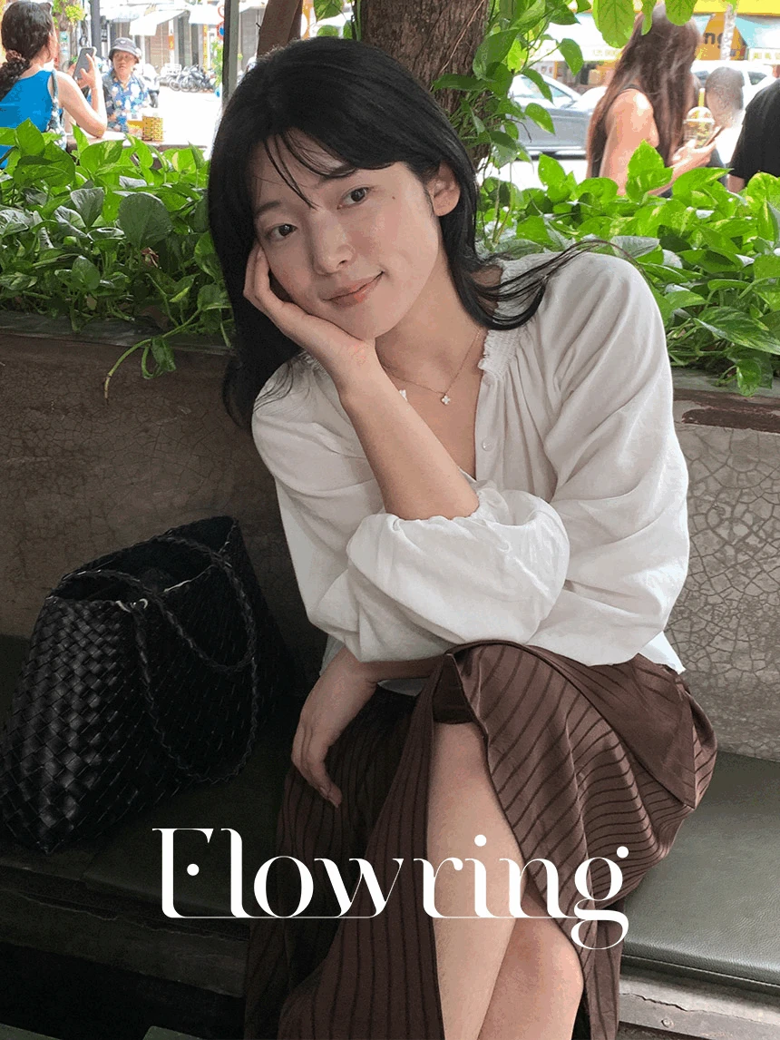 [사이즈조절]루벤 스트라이프 랩스커트