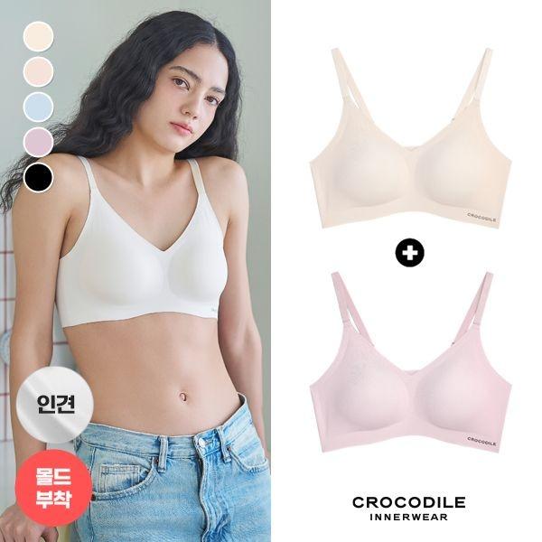 [5+5%쿠폰][7월최신상] 뉴 라이크라 인견쉘론 몰드부착 스트랩 1+1  택1