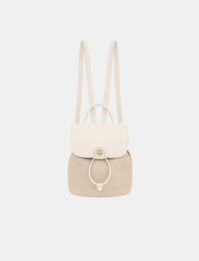 Jour nylon backpack-vanilla