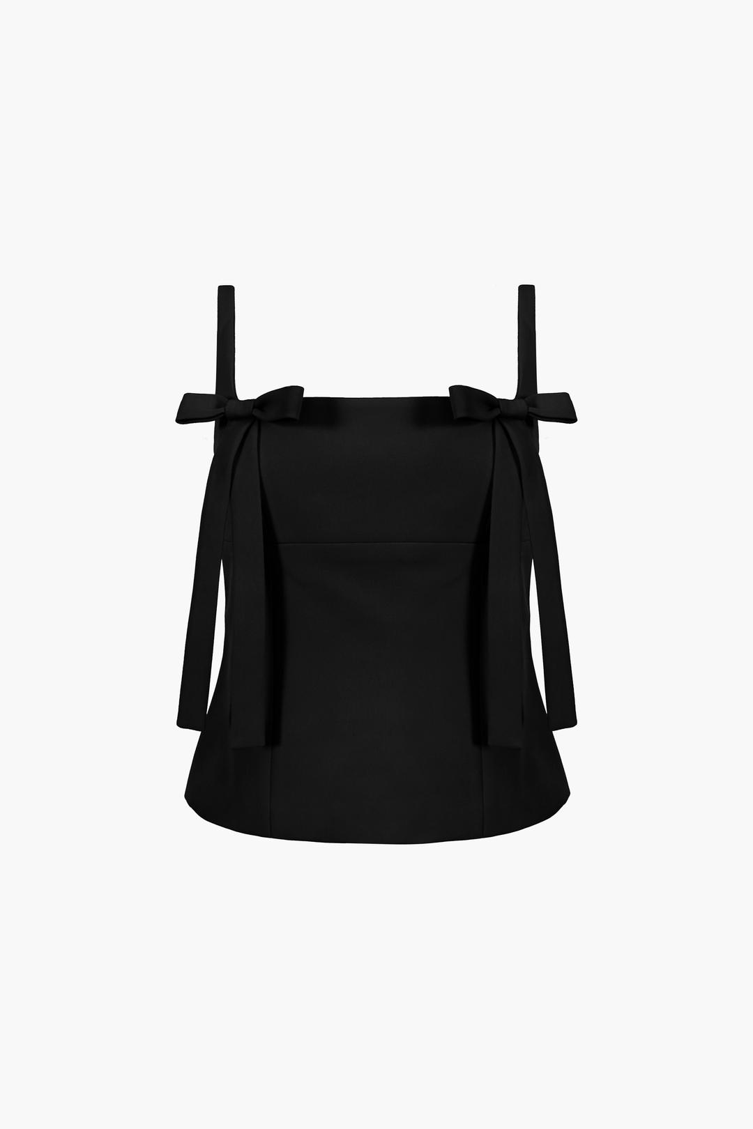 AMELIE TOP IN BLACK - BLACK / 2