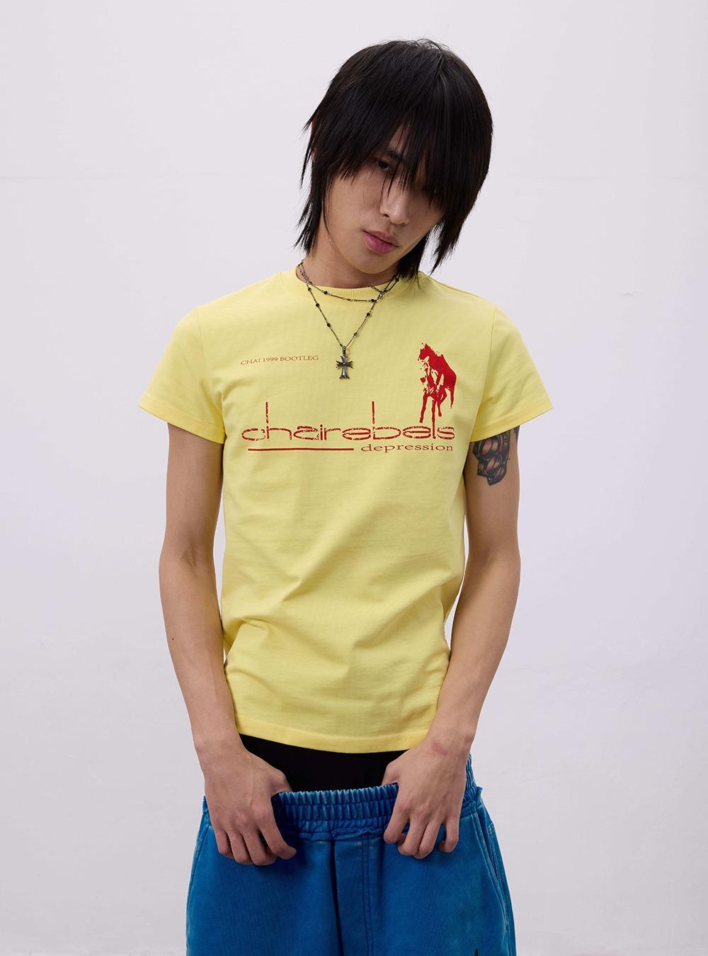 Yellow Horse Logo Graphic T-shirt