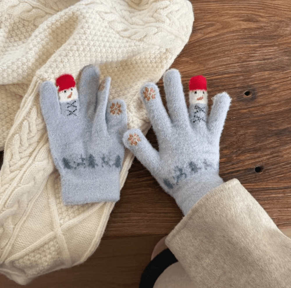 띠끄룸 snowy frost gloves 스노우 캐시미어 장갑