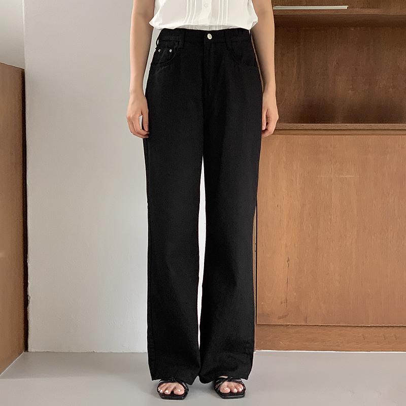 로렌하이 [썸머팬츠✨/데일리템/캐주얼룩][S-XL]헤스든 롱 와이드 코튼팬츠 - 2 color