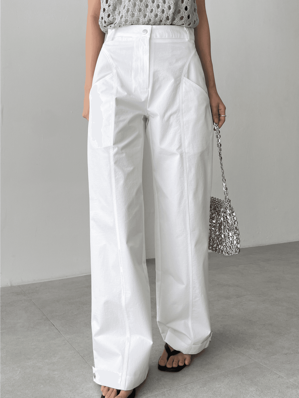 lining snap pants (3color)