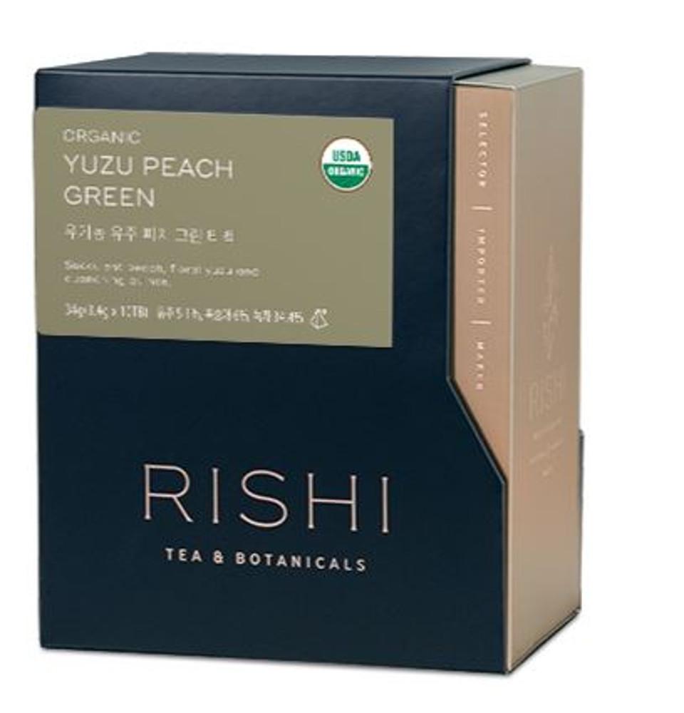 리쉬티 Rishi Tea 티백 [Botanicals] 유주 피치 그린 Organic Yuzu Peach Green