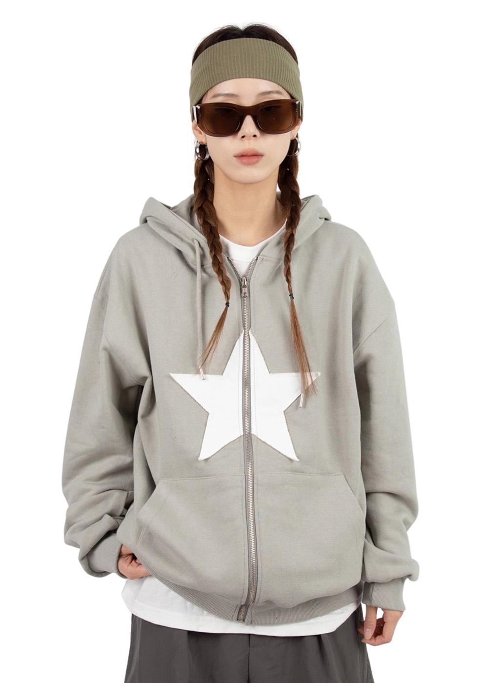 VINTAGE STAR HOODIE ZIP-UP