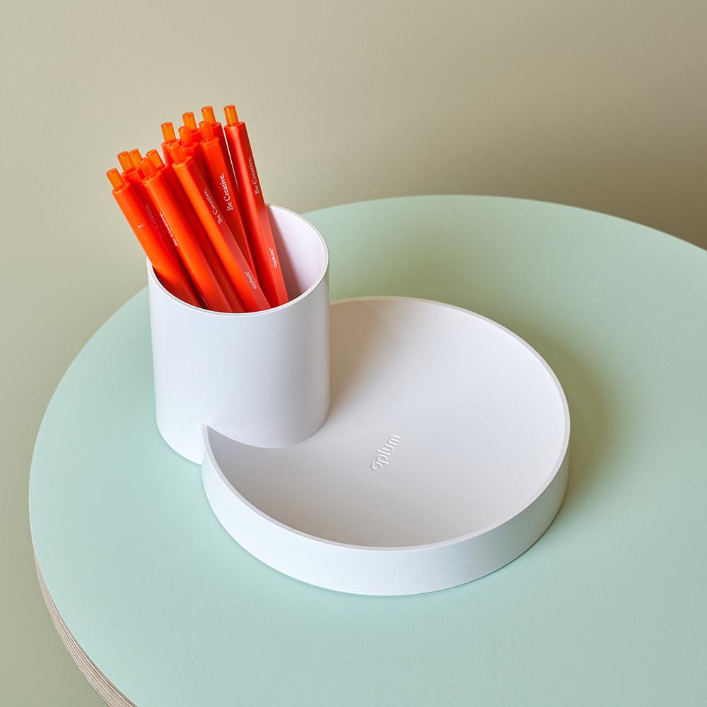 에이플럼 도트트레이 수납 바구니 멀티 정리함 생활 소품 다용도 마스크 보관함 연필꽂이 데스크테리어 디자인 인테리어 수납함