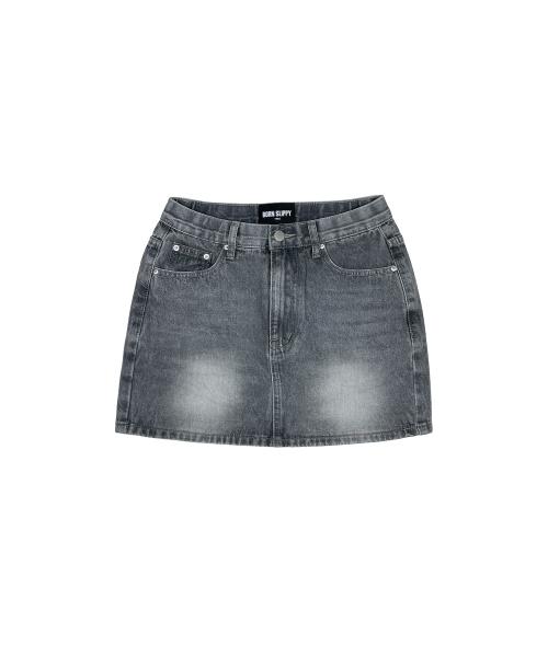 Denim Washing Skirt (Black)