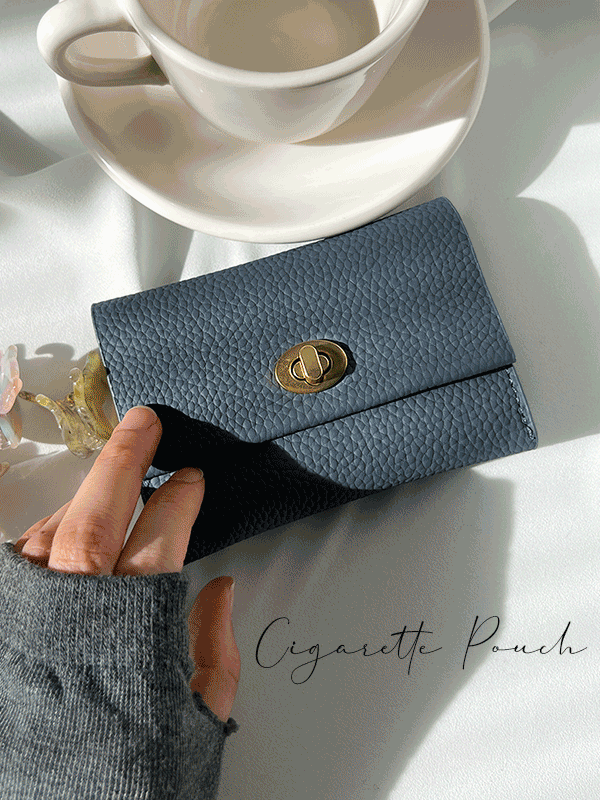 토고 소가죽 미니 시가렛 담배 파우치