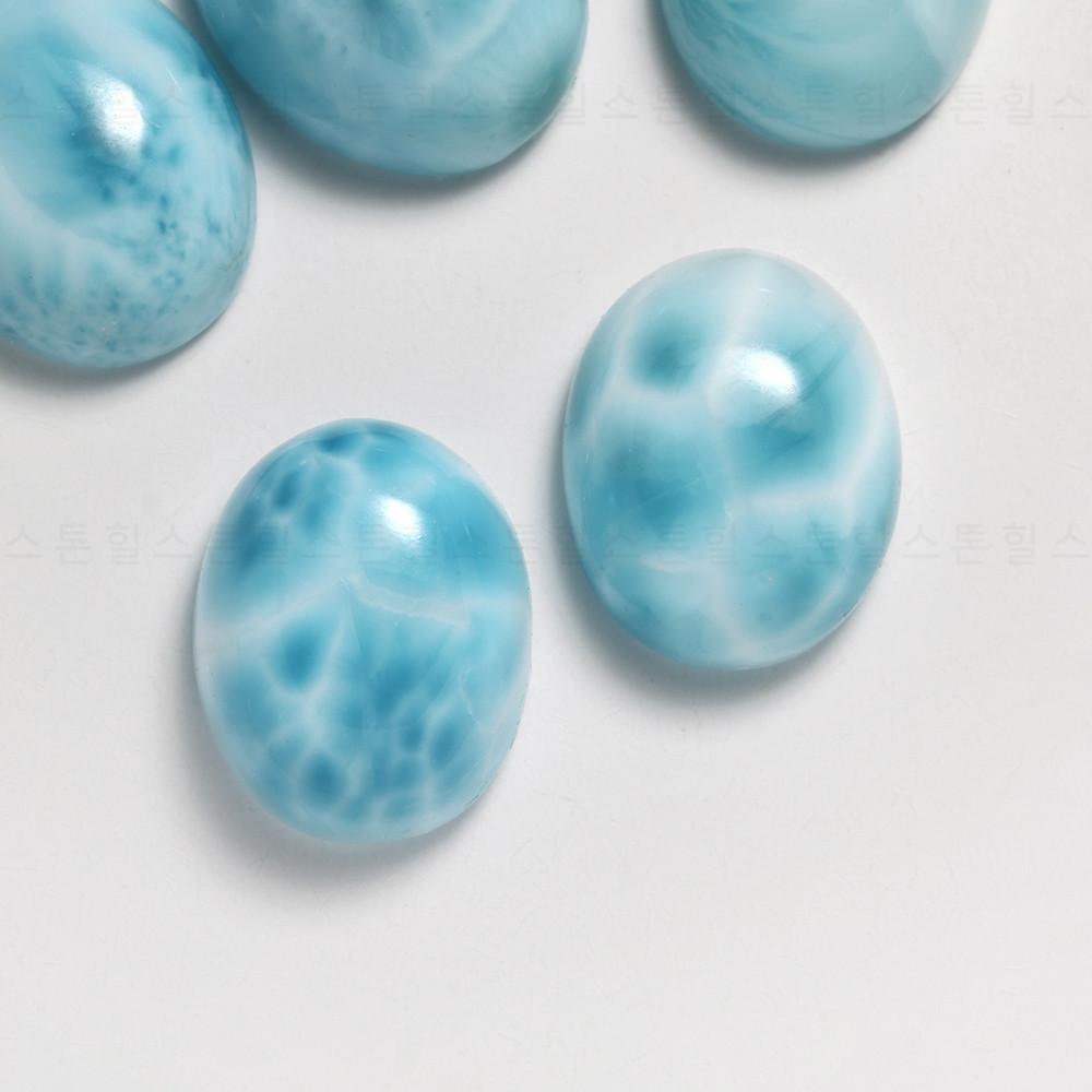 AAA-AAAA 라리마 나석 원석 플레인 오벌 캐보션 8x10 재료