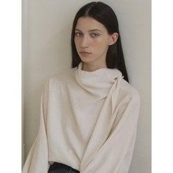 타이업 스카프 블라우스 아이보리 L131