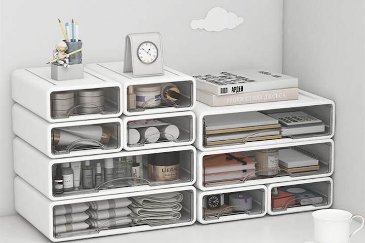 데스크테리어 오거나이저 미니 서랍장 꾸미기 사무실 책상 위 정리함 일반형