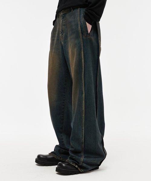 사이드 와이어 데님 그린